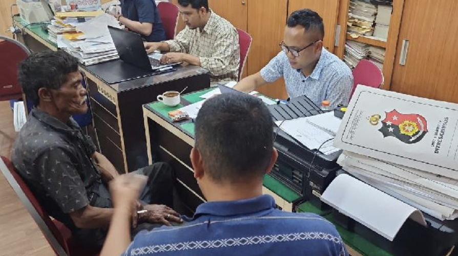 Ketua Adat Dolok Parmonangan Ditangkap Paksa